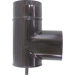 ΤΑΦ Για Μπουρί-Σωλήνα Σόμπα Εμαγιέ Μαύρο Φ150