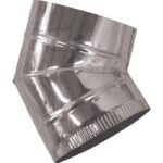 Γωνία Σόμπας Για Μπουρί-Σωλήνα Γαλβανιζέ Φ150 45Μοιρες Χειροποίητη