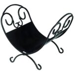 Ξυλιέρα Τζακιού Αναδιπλούμενη Μαύρη