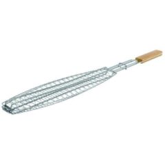 Σχάρα Ψαριού Χρωμίου με Ξύλινη Λαβή (43 X 13.50)