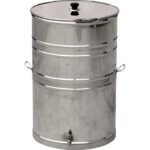 Δοχείο Λαδιού Inox 18/10 75Kgr με Ανοικτό Καπάκι BIOFAN