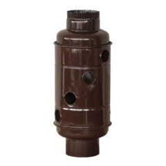 Kάζο σόμπας για μπουρί - σωλήνα βαρέλι εμαγιέ καφέ Ø120