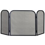 Παραβάν Τρίθυρο Μαύρο